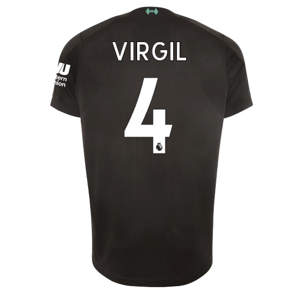 Camiseta Liverpool NO.4 Virgil 3ª 2019-2020 Negro